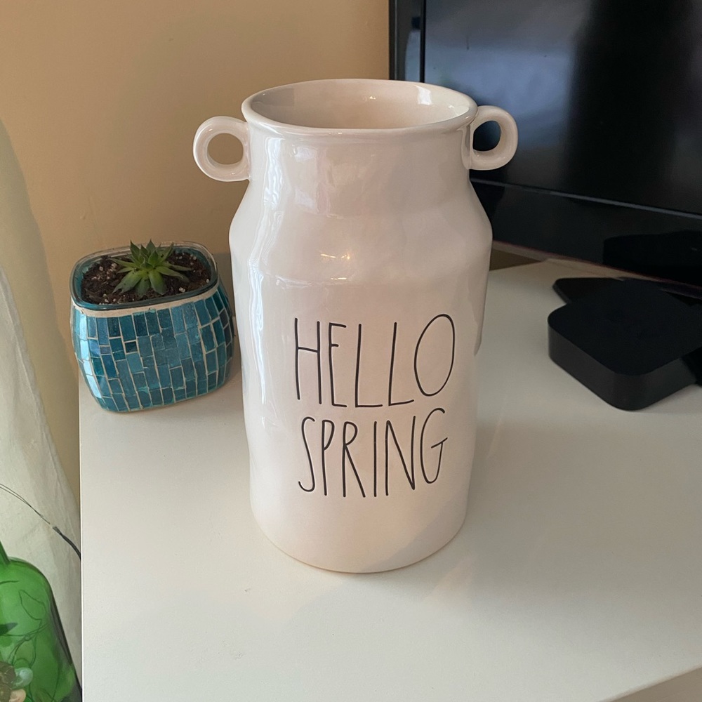 Rae Dunn Hello Spring Vase